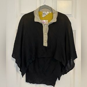 Vintage batwing layered collared shirt - 40